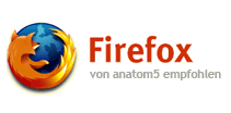 Logo des Browsers Firefox, den die Gemeinde Alpen zur Nutzung empfiehlt