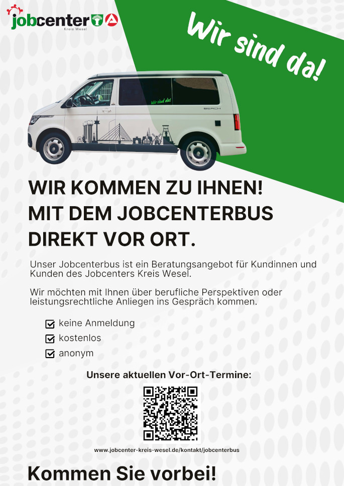 Flyer Jobcenterbus