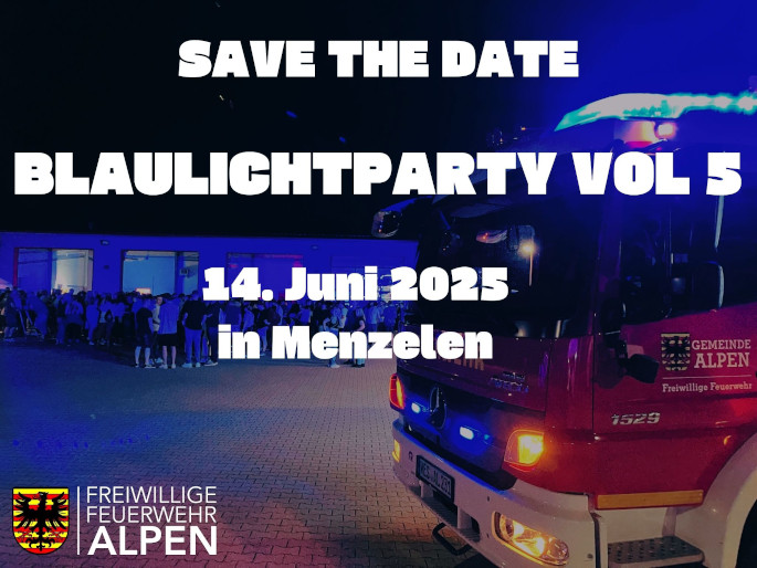 Flyer Blaulichtparty Vol. 5