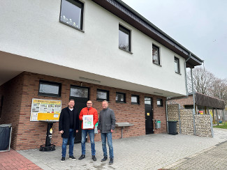Der SV Borussia Veen 1920 e. V. freut sich über den Erhalt des Westenergie Klimaschutzpreises.