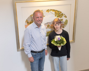 Auf dem Foto v. L.: Bürgermeister Ahls, Nuit Engländer