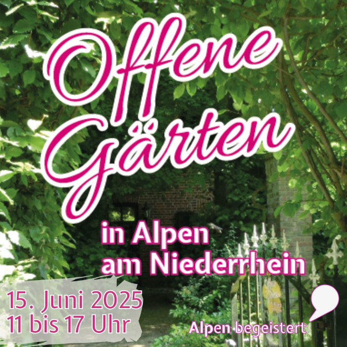 Plakat Offene Gärten Alpen