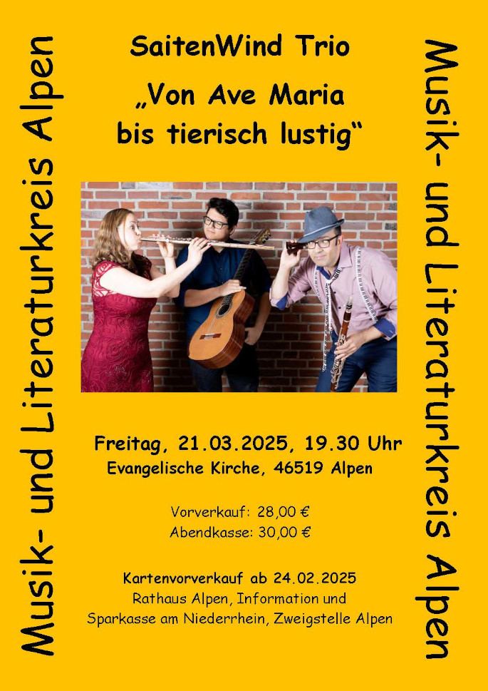 Plakat SaitenWind Trio