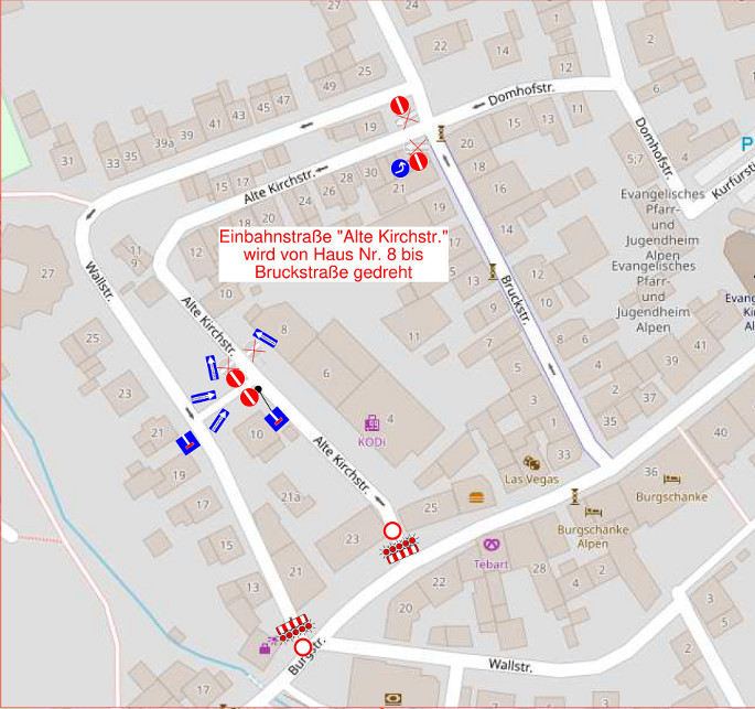 Sperreung Straßen Baustelle Stadtumbau 2022